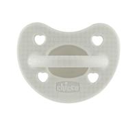 Chicco PhysioForma Gommotto Luxe, Sucette en silicone 2-6 mois, Douce et délicate, Favorise la respiration physiologique et le bon développement de la bouche, 1 pièce, Neutre