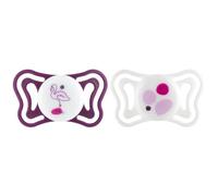 Chicco PhysioForma Light, Sucette bébé, Tétine en Silicone 16-36 Mois, Légère et Respirante, Forme Ergonomique, Soutient la Respiration Physiologique et le bon développement de la Bouche, Rose, 2pcs