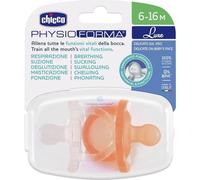 Chicco PhysioForma Luxe Sucettes en silicone 6-16m Orange, 2 pièces