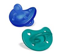 Chicco PhysioForma Sucette en Silicone 16-36 Mois, Bébé, Tétines en Silicone, Soutiennent la Respiration Physiologique et Favorisent le Développement Correct de la Bouche, 2 Pièces, Bleu