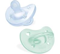 Chicco Sucette Physio Soft – Silicone – 2-6 mois – Lot de 2 – Bleu