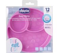 Chicco-Plat A Compartiment En Silicone Avec Ventouse - Rose - 12m+ Rose
