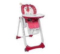 Chicco Polly 2 Start Chaise Haute pour Bébé de la Naissance à 3 ans (15 kg), Réglable, 4 Roues, Dossier Entièrement Inclinable en Transat et Fermeture Compacte - lion