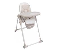 Chicco Polly Armonia Chaise Haute Bebé Évolutive, pour Enfants de 0 Mois à 40 kg, 9 Niveaux de Hauteur, 3 Positions d'Inclinaison, Repose-Pieds Réglables, Pliage compact, 4 Roues, Blanc