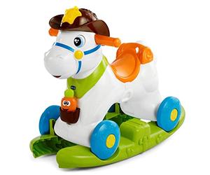 Chicco Porteur Rodéo - Jouet éducatif et interactif, Cheval à bascule avec effets sonores, Max 25 kg, Jouets pour enfants de 1 à 3 ans, Made in Italy