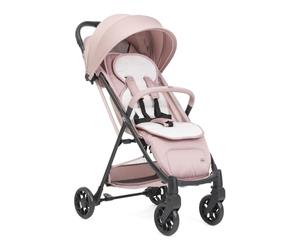 Chicco Poussette Canne Taormina, 0+ Mois - 22 Kg, Poussette Bebe Légere et Compacte, Confortable, Pliage d'une seule main, Capote Extensible avec Protection Contre la Pluie UV50+, Repose-Jambes, Rose