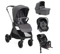 CHICCO - Poussette Trio Bellagio 2 + First Seat Recline + Nacelle Flexi + Fullseat 360 avec base Black Satin