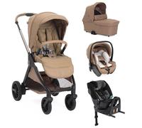 CHICCO - Poussette Trio Bellagio 2 + First Seat Recline + Nacelle Flexi + Fullseat 360 avec base Caramel