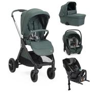 CHICCO - Poussette Trio Bellagio 2 + First Seat Recline + Nacelle Flexi + Fullseat 360 avec base Fir Tree