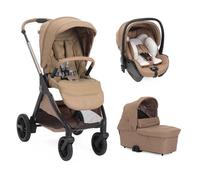 CHICCO - Poussette Trio Bellagio 2 + Siège auto First Seat Recline + Nacelle Flexi Caramel