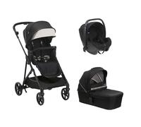 CHICCO - Poussette Trio Seety Nacelle Etna Black Siege Auto Kory Black Chicco