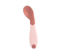 Chicco Première Cuillère, Coudée Petite et Légère Cuillère pour Bébé, avec Forme Angulaire et Poignée Ergonomique pour Apprendre à Manger en Autonomie, pour les Enfants de 8 Mois+, Rose