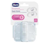 Chicco Protège-Mamelon en Silicone, Couvre-Mamelon pour l'Allaitement, Protection du Mamelon, Tétine Anatomique, Contact Naturel Peau à Peau, en Silicone Doux, Taille S/M, Blanc