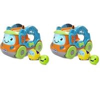 Chicco- Raimondo Tournon, Camion électronique avec Centre d'activité pour Le Transport des Mini véhicules Turbo Ball, 00010852000680, Multicolore (Lot de 2)