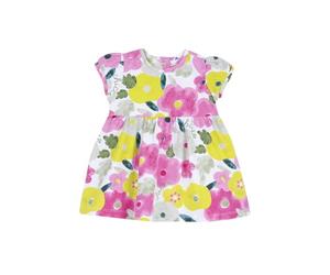 Chicco, Robe Bébé Fille, à Manches Courtes, avec Tendres et Amusantes Imprimés, Designed in Italy, Vêtements Bébé Fille 0-24 Mois, Idées Cadeau Naissance