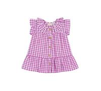 Chicco, Robe Bébé Fille, Robe Rose à Manches Courtes, en Coton Doux, Conçu en Italie, Vêtements Bébé Fille 0-24 Mois, Idées Cadeaux Naissance, Rose Foncé, 9 Mois