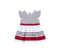 Chicco, Robe Élégante Bébé Fille, à Manches Courtes, Idéale pour Événements, Fêtes ou Autres Occasions, Conçu en Italie, Vêtements Bébé Fille 0-24 Mois, Idées Cadeau Naissance, Blanc et Rouge, 6 Mois