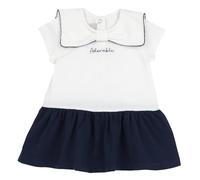 Chicco, Robe Fille, Robe Élégante Fille à Manches Courtes, en Coton Léger, Idéale comme Robe de Cérémonie, Vêtements Enfants, Designed in Italy