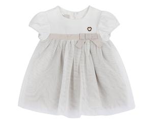 Chicco, Robe Fille, Robe Élégante Fille à Manches Courtes, en Coton Léger, Idéale Comme Robe de Cérémonie, Vêtements Enfants, Designed in Italy