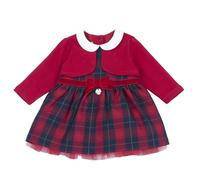 Chicco, Robe Noël Fille, en Tissu Chaud et Doux, Vêtements Fille et Bébé, Designed in Italy