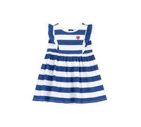 Chicco, Robe pour Fille, à Manches Courtes, en Coton Doux, Conçu en Italie, Vêtements Fille, Idées Cadeau Fille, Blanc et Bleu., 7 Ans