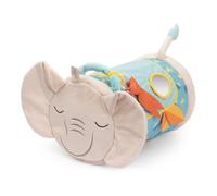 Chicco Rouleau Gonflable Éléphant Coussin Tummy Time et Quatre-Pattes Centre d'Activités Sensoriel Bébés 6 Mois à 4 Ans Jeu Premiers Pas Tapis d'Éveil Doux Hochet Miroir Tissu Lavable Idée Cadeau