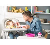 Chicco Set cadeau 6+, Set de vaisselle pour bébé contient une assiette pour bébé en 2 parties, un gobelet et une cuillère de sevrage, couverts pour bébé 6+ mois Balu