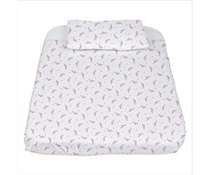 Chicco Set de Drap Housse Compatible Next2Me, 3 Pièces, 50 x 83 cm, 100 pourcentage Coton, Draps Housses avec Coins Élastiques, Protège Matelas, Taie d'oreiller 25 x 32 cm, Dès la Naissance