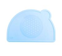 Chicco Set de table Eat Easy silicone +18m Bleu 1 unité