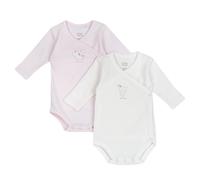 Chicco Set Due Body A Manica Lunga Ensemble Deux Bodies à Manches Longues, Rose Clair, 9 Mois Mixte bébé