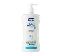 Chicco Shampooing Baby Moments Senza Lacrime, Shampooing pour Bébé sans Parabènes, Non Irritant pour Les Yeux, Ingrédients d'origine Naturelle, Propriétés Hydratantes et Émollientes, 0+ Mois, 500 ML.