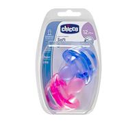 Chicco Silicone Souple Ergonomique Pacifier x 2, Violet/Rose, 16 à 36 mois