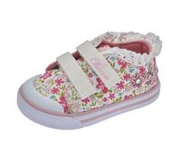 Chicco, Sneakers à Double Velcro, Confortables, Légères, Flexibles et Transpirantes, Fille, Conçu en Italie, Blanc Lurex Fabric, taille 20 EU