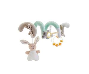 Chicco - Spirale d'Activités de Promenade My Sweet Doudou, en Tissu Velours Doux, avec 3 Activités de Jeu, Facilement Attachable à la Poussette et au Landau, Beige, Âge 0 Mois +