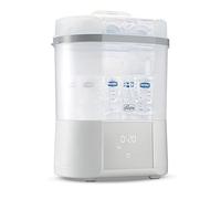 Chicco Stérilisateur Electrique pour Biberons, Tire-lait et Tétine, avec 3 Configurations et 3 Cycles d'Utilisation, Fonction de Séchage, Convient au Micro-ondes, jusqu'à 6 Biberons de 330 ml, Blanc