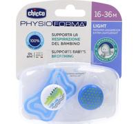 Chicco Sucette Silicone Physio Light Orthodontique Bleu 16-36M 2uts