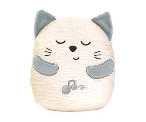 Chicco Sweet Purring Kitten, Peluche électronique Interactive, Joue Le Son et Les Vibrations d'un Chat Qui ronronne, Musique Classique, Coussin Doux, Lavable en Machine, pour bébé 0 Mois et Plus