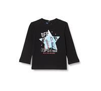 Chicco T- Shirt À Manches Longues Courtes, Noir, 7 Ans Fille