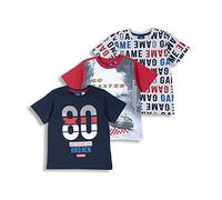 Chicco, T-Shirt Enfant, Lot de 3 T-Shirts à Manches Courtes en 100% Coton, Idéals pour Le Printemps et l'Été, Vêtements Garçon