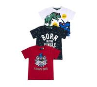 Chicco, T-Shirt Enfant, Lot de 3 T-Shirts à Manches Courtes en 100% Coton, Idéals pour Le Printemps et l'Été, Vêtements Garçon