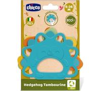 Chicco Hochet Tambourin, Hochet Hérisson, Jouet Léger et Facile à Saisir et Secouer, Aide à Développer la Coordination Manuelle et l'Audition, 6-36 Mois+