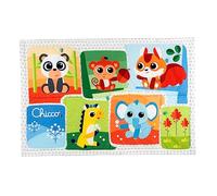 Chicco Tapis d'éveil – Tapis de la forêt XXL, 135 x 90 cm, doux et coloré, animaux, 0+ mois