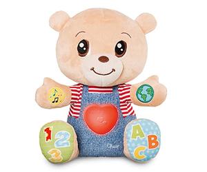 Chicco Teddy l'Ourson des Emotions Ours, Peluche Interactive, Bilingue Français/Anglais, Peluche Éducative, Jouet pour Bébés et Enfants, avec Lumières et Chansons - Jouets de 6 Mois à 5 Ans