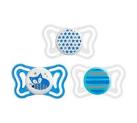 Chicco Tétine Physio Bleu clair 6-16M 2U