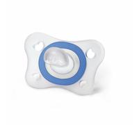 Chicco Tétine Physio Soft 2-6m silicone bleu/transparent