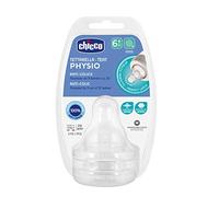 Chicco - Lot de 2 tétines physiologiques anti-coliques en silicone - Débit 3