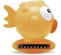 Chicco Thermomètre de Bain Poisson, Thermomètre de Bain Bébé pour Mesurer la Température de l'Eau, Thermosensible, Changeant de Couleur et Flottant, Set de Bain Bébé, Orange