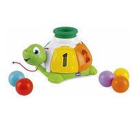 Chicco Jouet tortue à tirer et à monter électronique – 5 balles – 12–36 mois – piles non incluses