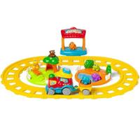 Chicco Train de L'Aventure, Jouet Bilingue Français-Anglais pour Enfants avec Station, Ensemble Train et 6 Animaux, Jouet Éducatif Electronique avec Phrases et Chansons de 1 à 4 ans