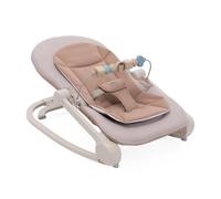 Chicco Transat Magia 2-en-1 : Transat Nouveau-né et Première Chaise jusqu’à 18 kg, Barre de Jeux avec Éléments en Bois, Mini Réducteur Inclus, Mode Balancelle ou Fixe et Dossier Réglable